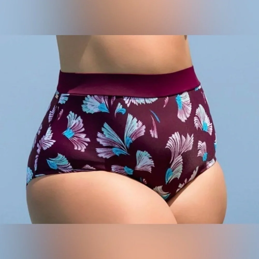 Raisins Women’s High Waisted Plus Size Bikini Bottom